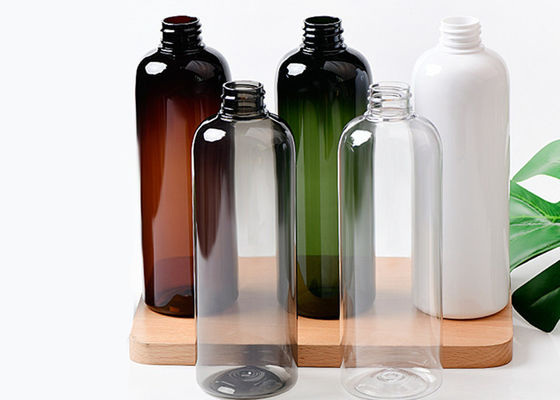 500ml Clear Amber  Black Plastic Lotion Bottle For Skincare Packaging